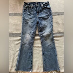⭐️⭐️⭐️ 7 For All Mankind Flare Jeans – Size 28 – Raw Hem – $14 Special